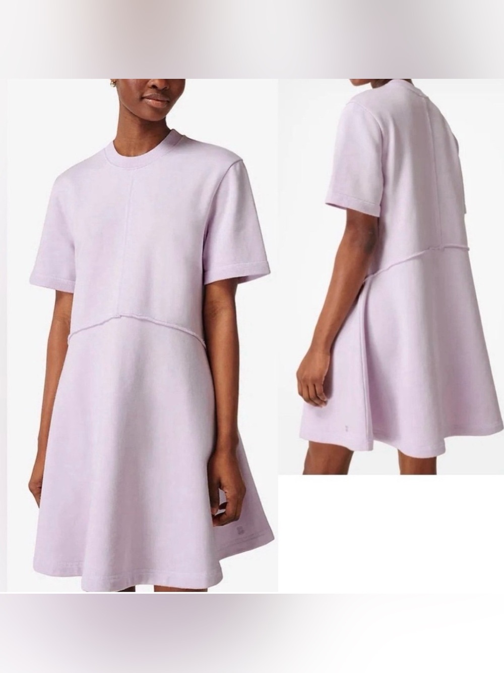 Sweaty Betty Revive T-shirt Dress Lilac L